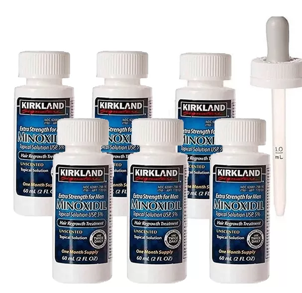 Minoxidil Barba Cabello 5% ORIGINAL 6 FRASCOS - Imagen 4